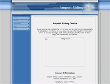 Tablet Screenshot of amportridingcentre.com